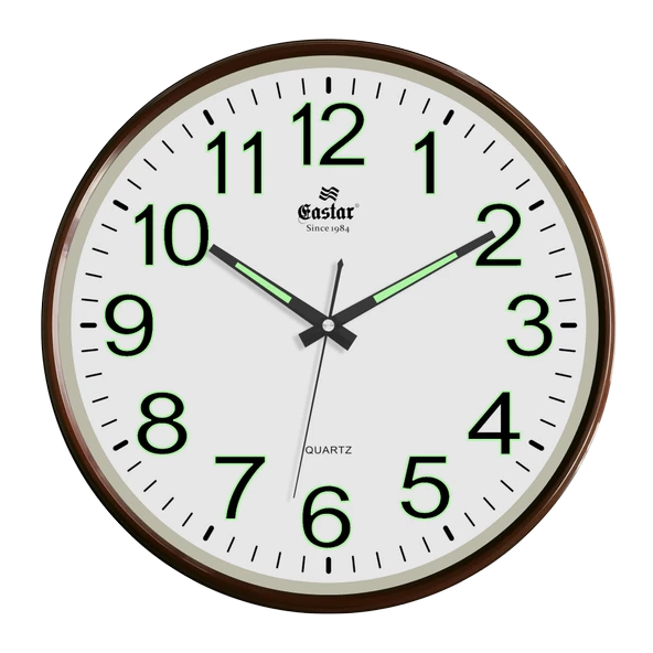 Eastar A3079 Fosforlu ve Sessiz Duvar Saati (33 cm) ürün görseli 1