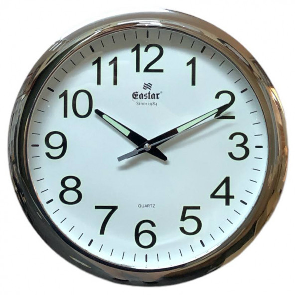 Eastar A3071 Fosforlu ve Sessiz Duvar Saati (31 cm) ürün görseli 1