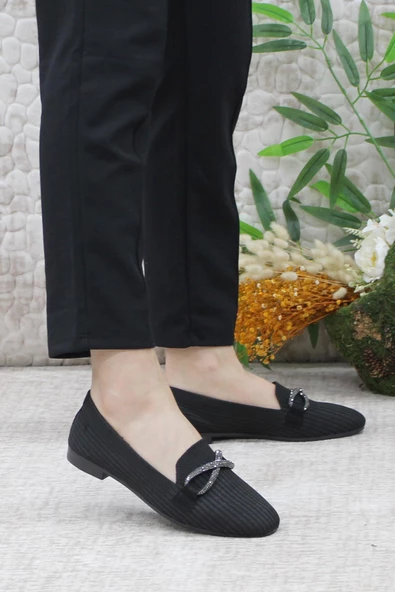 Mehmet Mete 9534 Fashion Taşlı Kadın Babet ürün görseli 1