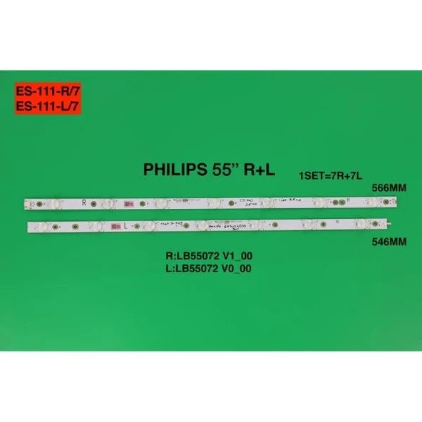PHILIPS 55PUS6501 55PUS6561 55PUS6551 55PUS6581 55PUS6101 55PUS6201 55PUS6401 LED BAR ürün görseli 1