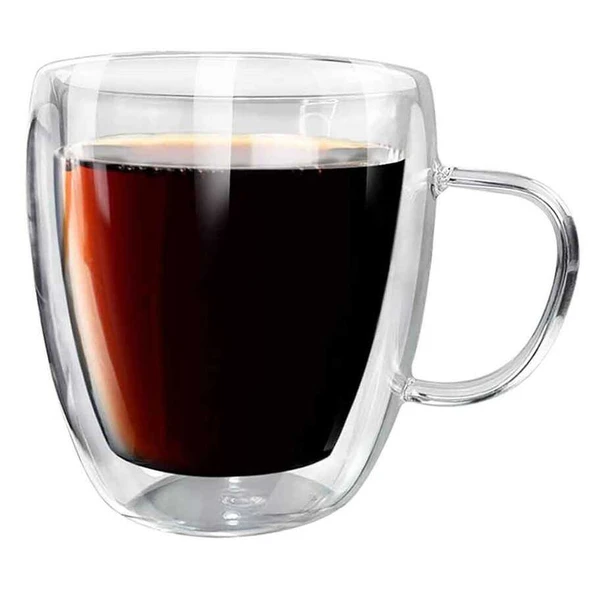 Çift Katman Kulplu Bardak 250 Ml (KCB-250) ürün görseli 1