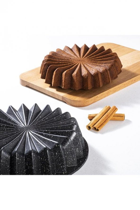 Tantitoni Gri Granit Döküm Yıldız Şekilli Dilimli Tart Kalıbı 26cm ürün görseli 1