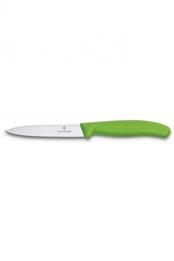 Victorinox Yeşil Sebze Meyve Soyma Bıçağı Düz Model  10 cm 6.7706.L114 ürün görseli 1