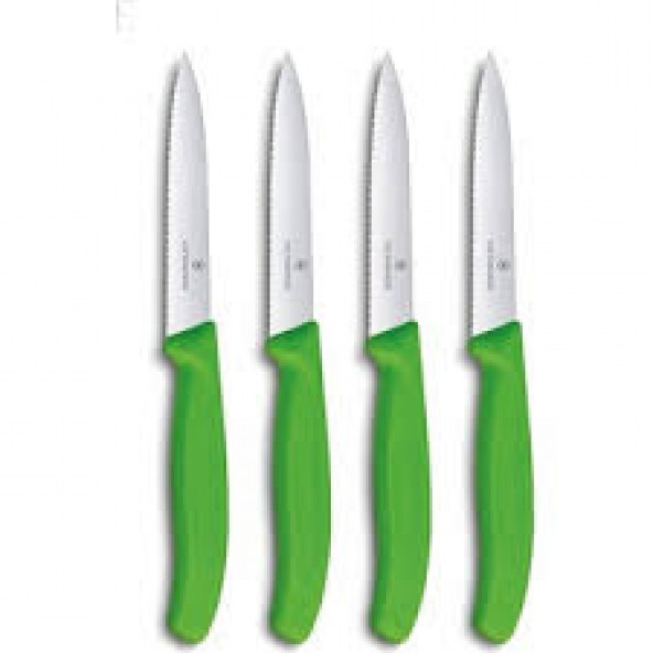 Victorinox Bıçak Seti 4'lü Yeşil Tırtıklı ürün görseli 1