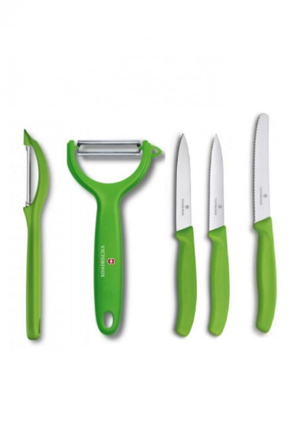 VICTORINOX Yeşil 5 Li Soyma Ve Soyacak Seti ürün görseli 1