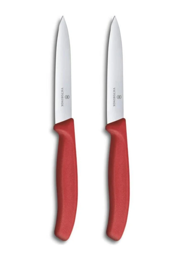 VICTORINOX Kırmızı 10 cm Soyma Bıçağı ürün görseli 1