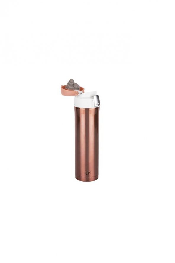 Tantitoni Pembe Rose Gold Paslanmaz Çelik Termos 450ml - Resim 2