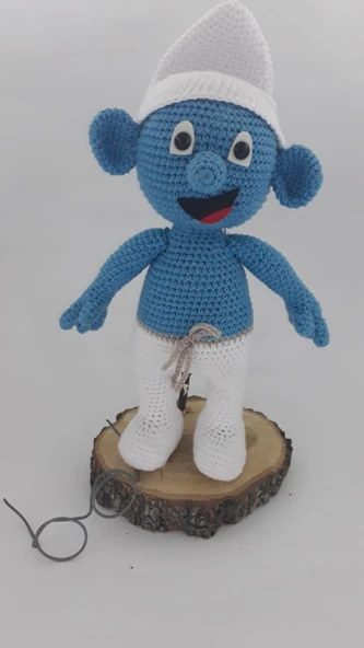 Gözlüklü Şirin Amigurumi Organik Oyuncak ürün görseli 1