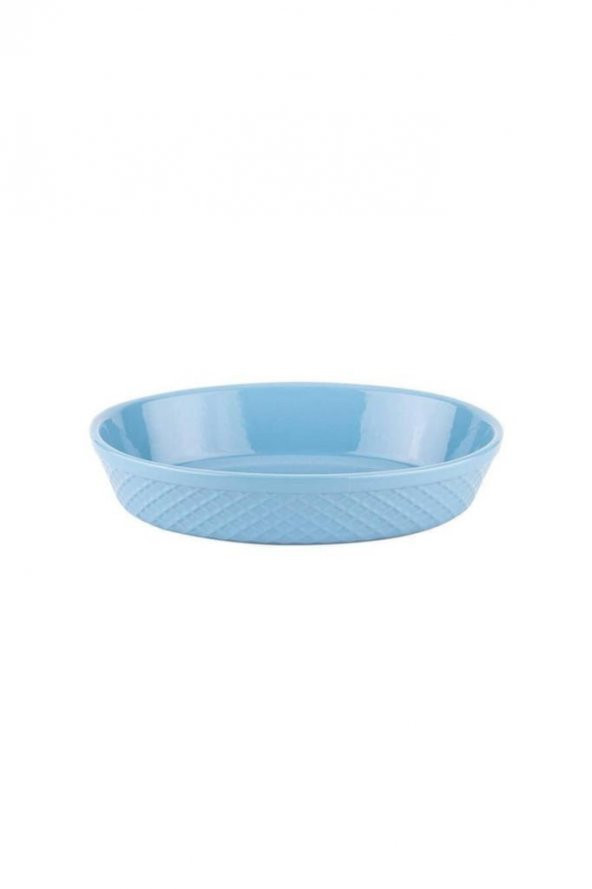 Tantitoni Mavi Diamond Seramik Oval Fırın Kabı 28x18.5x6 cm ürün görseli 1