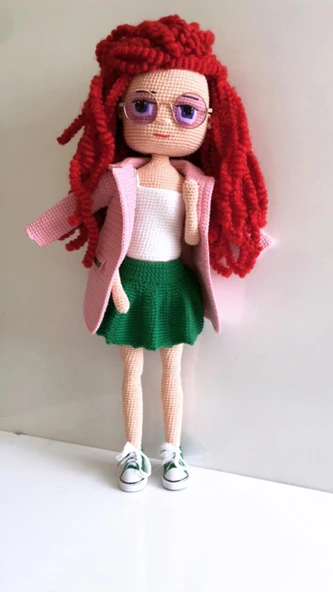 Bayan Yıldız Bebek Amigurumi Organik Oyuncak ürün görseli 1