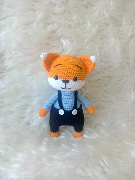 Tilki Yuki Amigurumi Organik Oyuncak ürün görseli 1