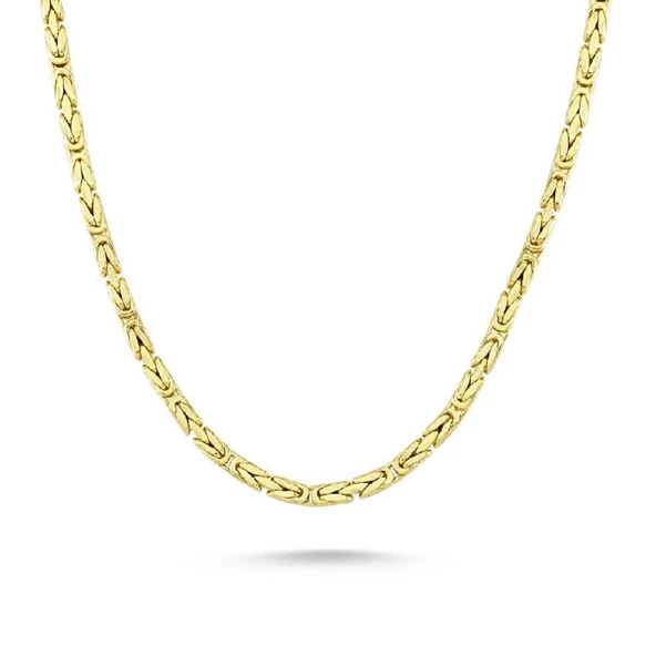 14K Altın Kral Zincir 50 cm ürün görseli 1