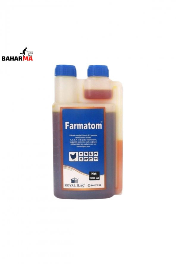Farmatom Kanatlı Hayvanlar Için Özel Geliştirilmiş Vitamin Ürünü 500 Ml ürün görseli 1
