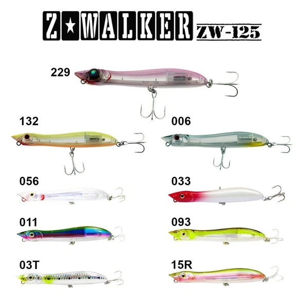 Fujin Z-Walker 125mm 18gr Su Üstü Suni Yem ürün görseli 1