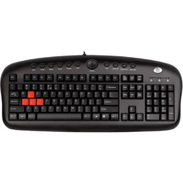 A4 Tech KB-28G Q USB Multimedya Gamer+Bilek Desteği ürün görseli 1