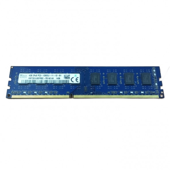 SK-HYNİX 4GB 2RX8 PC3 1280U DDR3 1600 MHZ MASAÜSTÜ PC RAM ürün görseli 1