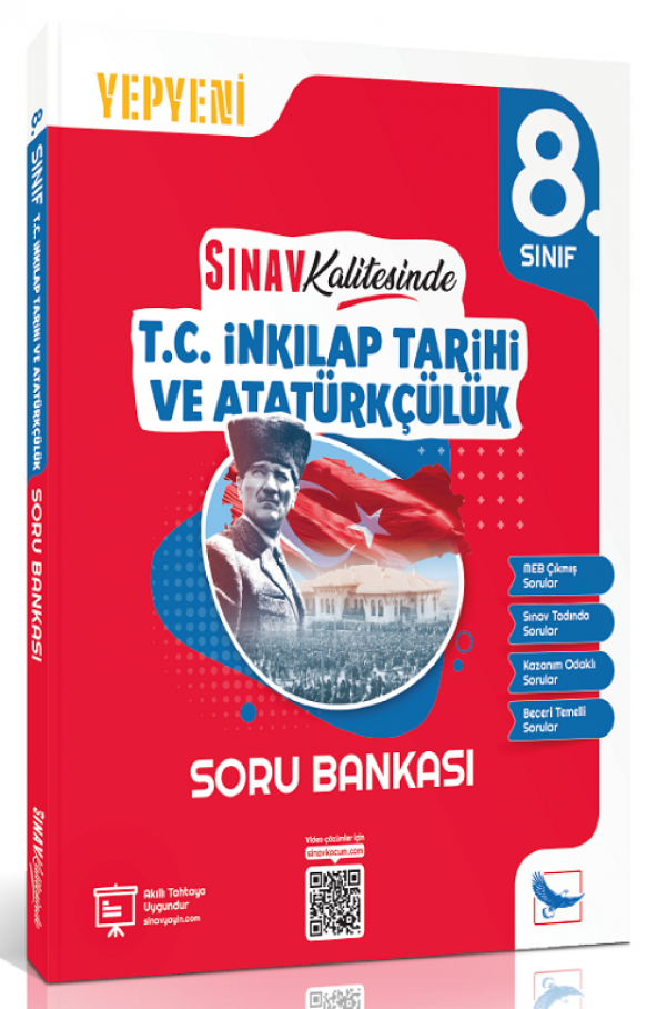 Sınav 8. Sınıf TC İnkılap Tarihi ve Atatürkçülük Sınav Kalitesinde Soru Bankası Sınav Yayınları ürün görseli 1