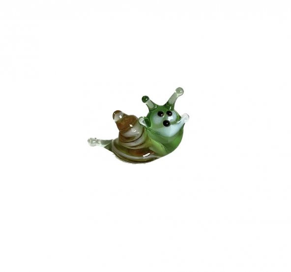 El Yapımı Mini Murano Cam Salyangoz Biblo A135-04 ürün görseli 1