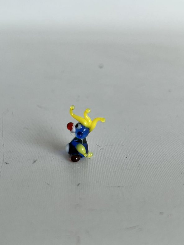 El Yapımı Mini Murano Cam Papağan Biblo A135-05 - Resim 3