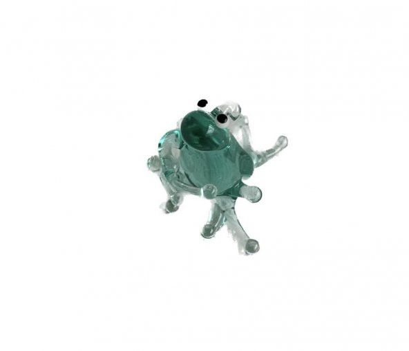 El Yapımı Mini Murano Cam Kurbağa Biblo A111-04 ürün görseli 1