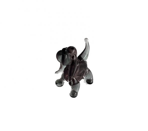 El Yapımı Mini Murano Cam Köpek Biblo A111-05 ürün görseli 1