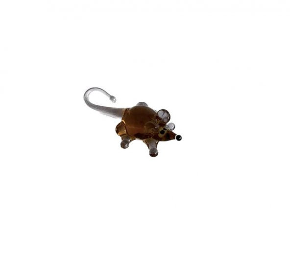 El Yapımı Mini Murano Cam Fare Biblo A116-06 ürün görseli 1