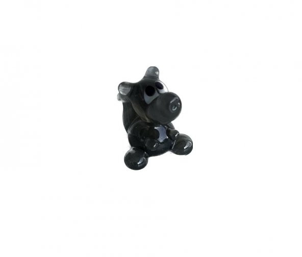 El Yapımı Mini Murano Cam Köpek Biblo A122-05 ürün görseli 1
