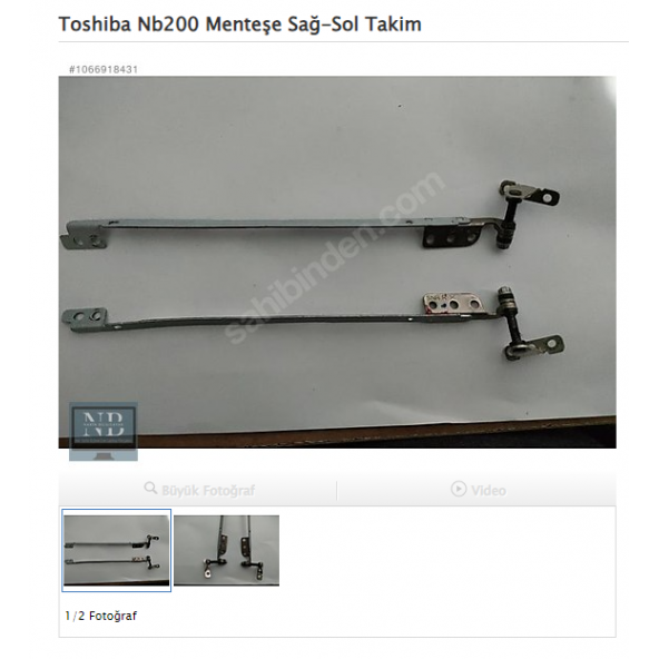 Toshiba Nb200 Menteşe Sağ-Sol Takim ürün görseli 1
