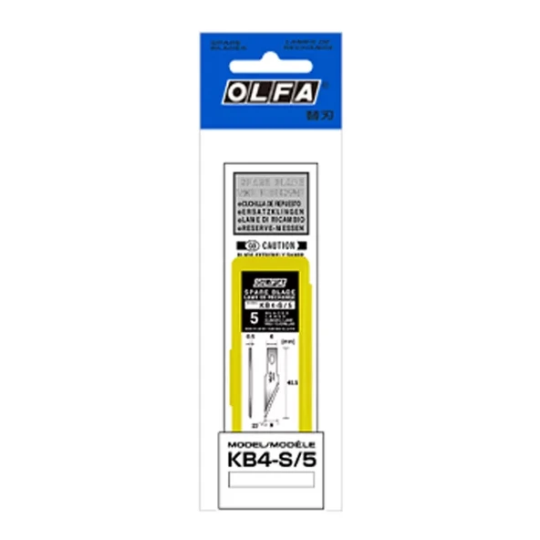 OLFA KB4-S/5 Maket Bıçağı Yedeği (5 li) - Resim 2