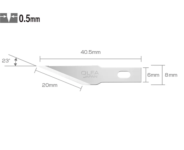 OLFA KB4-S/100 Maket Bıçağı Yedeği (100'lü Tüp) ürün görseli 1