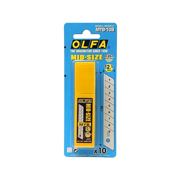 OLFA MTB-10B Maket Bıçağı Yedeği - 10'lu Tüp - Resim 2