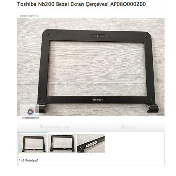 Toshiba Nb200 Bezel Ekran Çerçevesi AP08O000200 ürün görseli 1