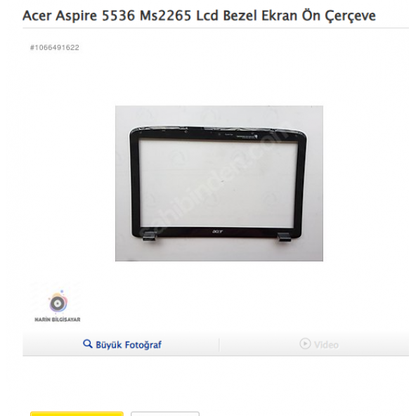 Acer Aspire 5536 Ms2265 Lcd Bezel Ekran Ön Çerçeve ürün görseli 1