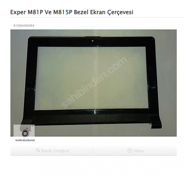 Exper M81P Ve M815P Bezel Ekran Çerçevesi ürün görseli 1