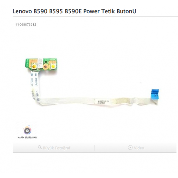 Lenovo B590 B595 B590E Power Tetik ButonU ürün görseli 1