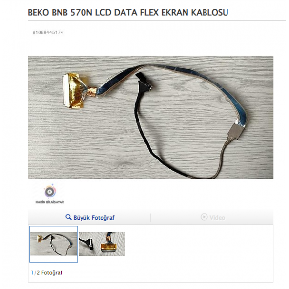 BEKO BNB 570N LCD DATA FLEX EKRAN KABLOSU ürün görseli 1