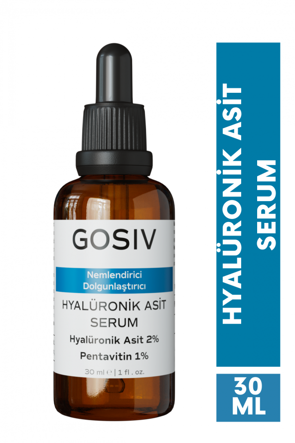 Nemlendirici ve Dolgunlaştırıcı Hyalüronik Asit Serum 30 ML (Hyalüronik Asit 2 + Pentavitin 1) ürün görseli 1