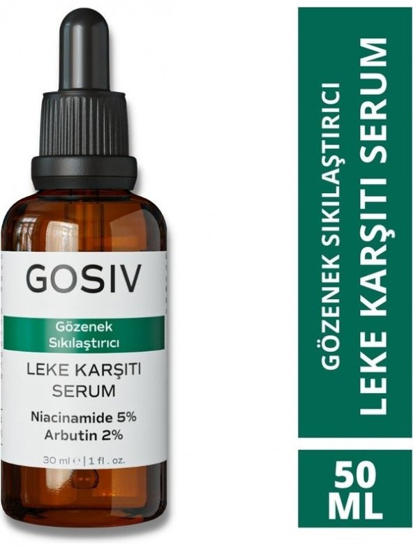 Gözenek Sıkılaştırıcı ve Leke Karşıtı Cilt Bakım Serumu 30 ml (Niacinamide 5 + Arbutin 2) ürün görseli 1