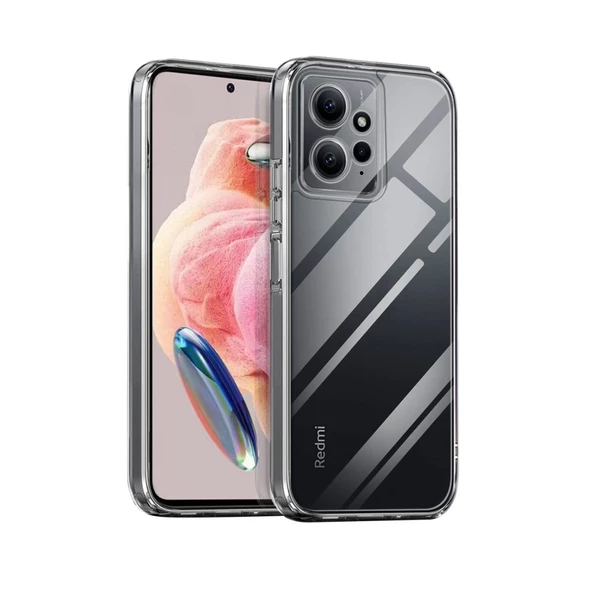 Xiaomi Redmi Note 12 4G Kılıf Kamera Korumalı Silikon Şeffaf Arka Kapak ürün görseli 1