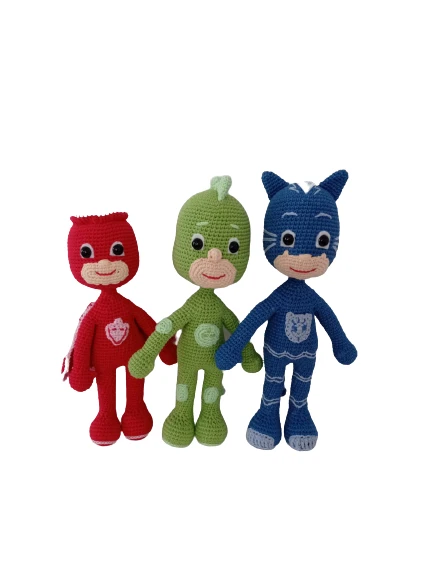 Pijamaskeli Bebekler Amigurumi Organik Oyuncak ürün görseli 1
