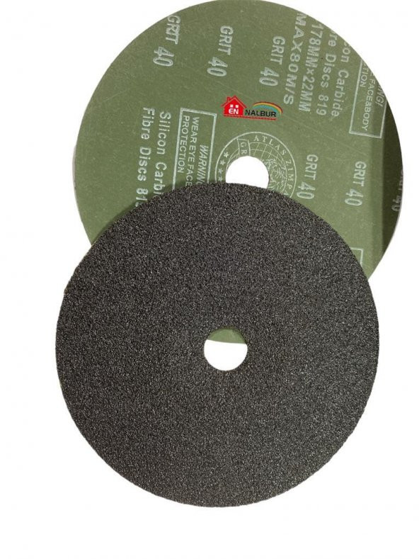 Atlas 178X22 40 Kum Siyah Disk Zımpara ürün görseli 1