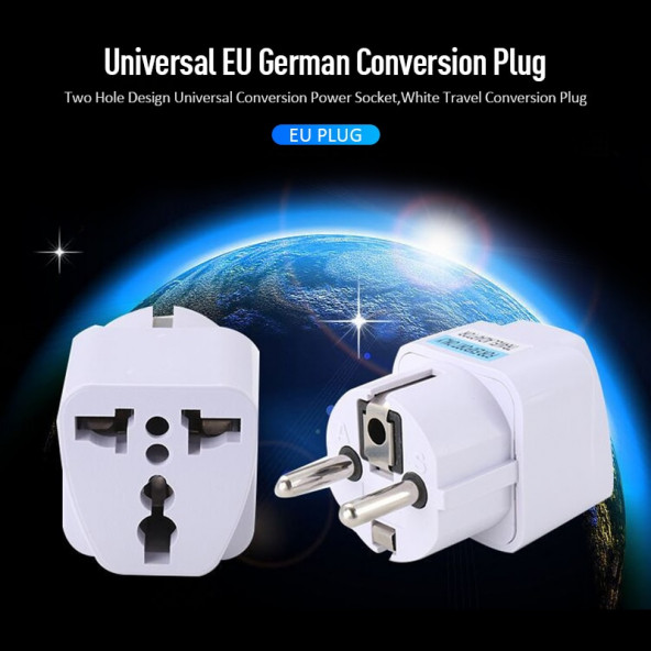 Umut Bilişim Teknolojileri Üniversal Türk Priz Çevirici Adaptör  Universal Priz Çevirici Dönüştürücü ürün görseli 1