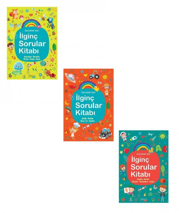 İlginç Sorular Kitabı Büyük Boy Ciltli 3 Kitap ürün görseli 1