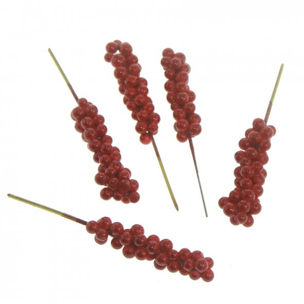 10 Adet 7x2cm Berry Kokina Yapay Böğürtlen Süsleme ürün görseli 1