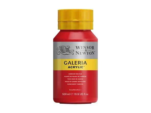 Winsor & Newton Galeria Akrilik Boya 500ml Cadmium Red Hue 95 ürün görseli 1