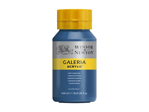 Winsor & Newton Galeria Akrilik Boya 500ml Deep Turquoise 232 ürün görseli 1