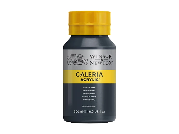 Winsor & Newton Galeria Akrilik Boya 500ml Payne’s Gray 465 ürün görseli 1