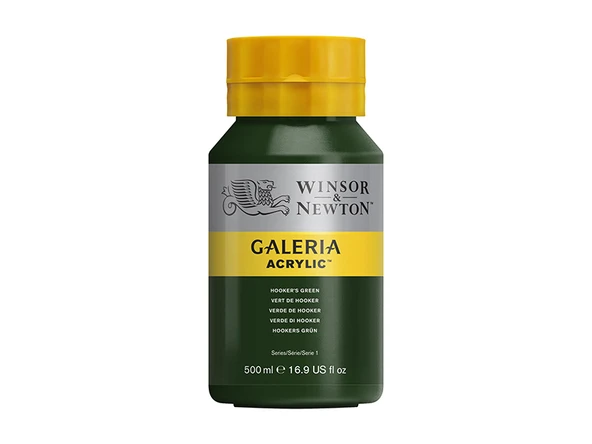Winsor & Newton Galeria Akrilik Boya 500ml Hooker’s Green 311 ürün görseli 1