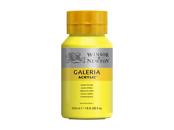 Winsor & Newton Galeria Akrilik Boya 500ml Lemon Yellow Hue 346 ürün görseli 1