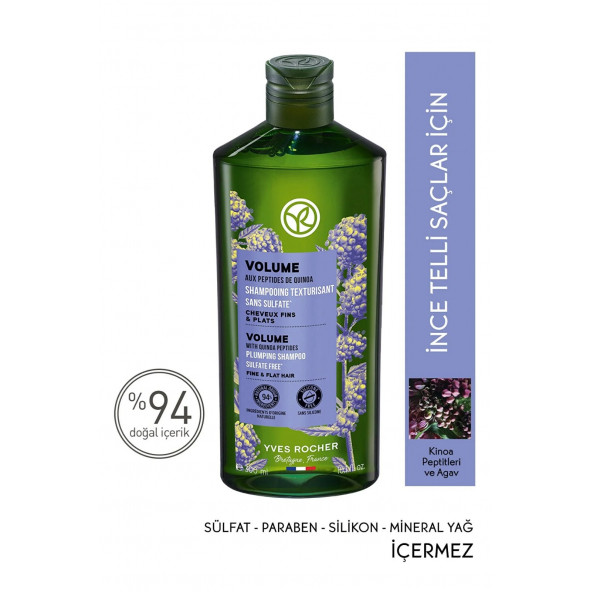 İnce Telli Saçlar İçin (Volume) Hacim Veren Şampuan - Sülfatsız & Vegan-300 ml ürün görseli 1